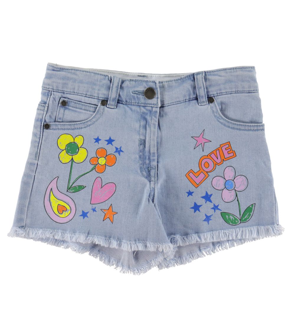 Stella McCartney Kids Shorts - Denim - Lyseblå m. Print
