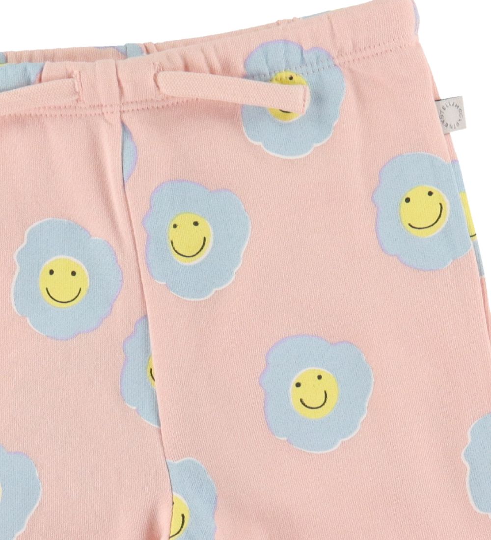 Stella McCartney Kids Sweatpants - Rosa/Lyseblå m. Blomster