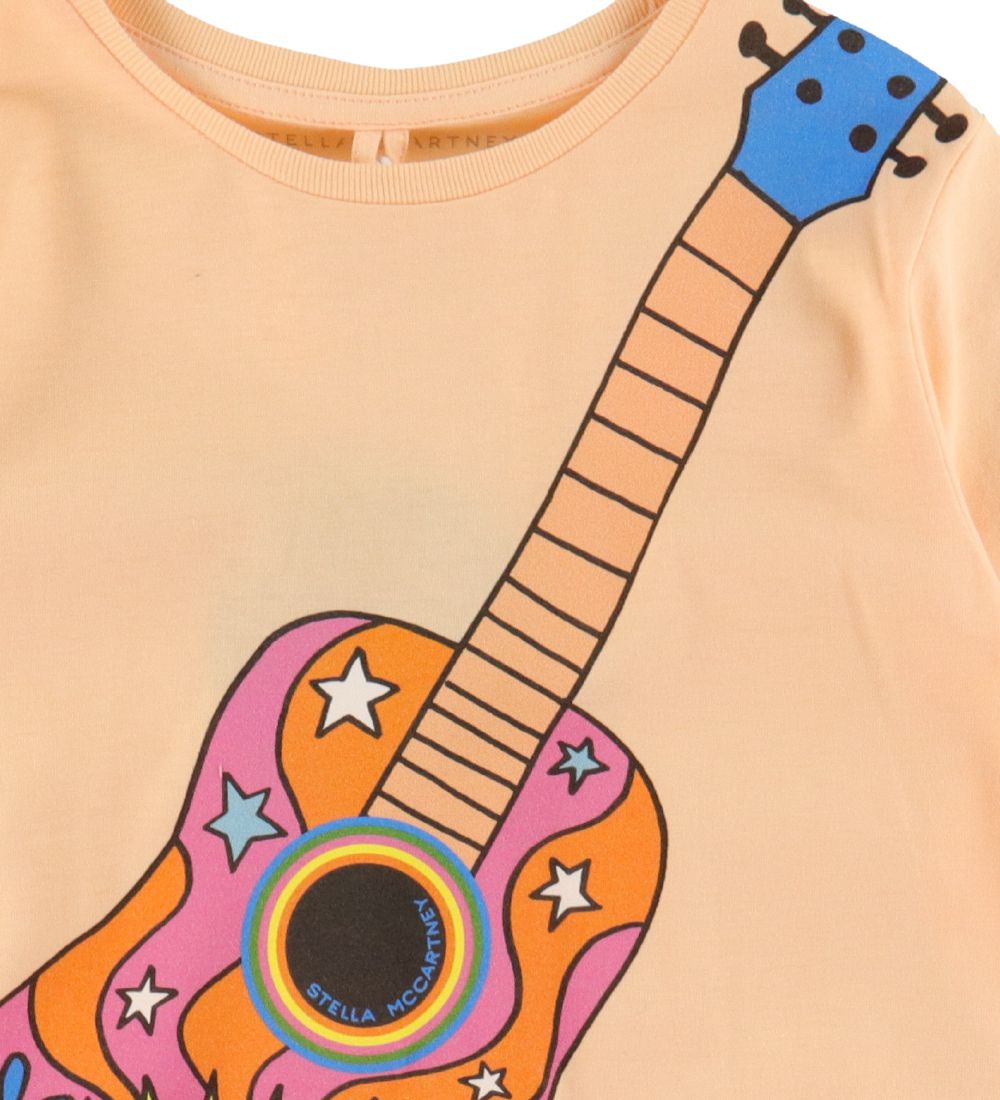 Stella McCartney Kids Kjole - Orange m. Guitar