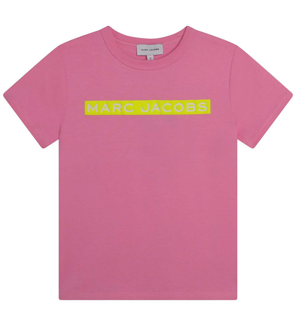 Little Marc Jacobs T-shirt - Apricot m. Neongul