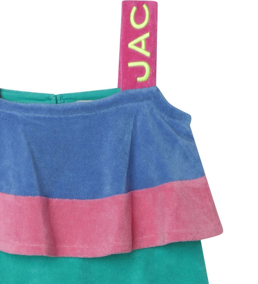 Little Marc Jacobs Kjole - Frotté - Grøn m. Blå/Rosa