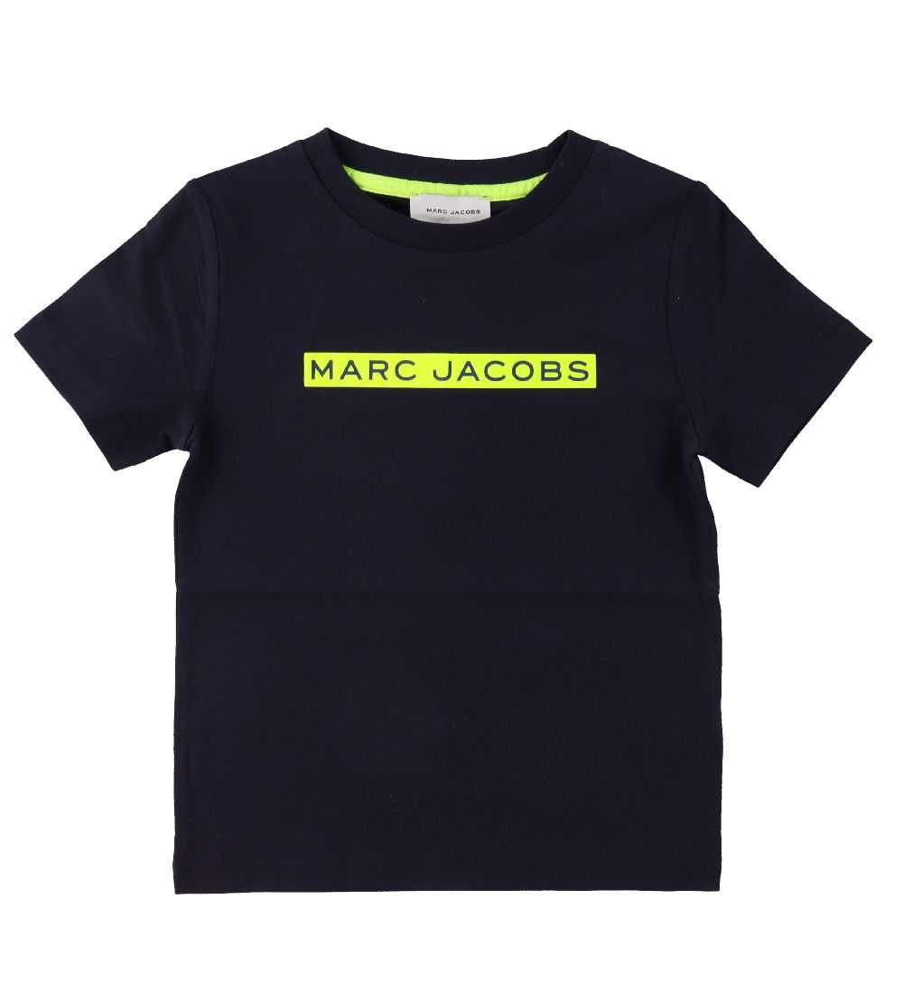 Little Marc Jacobs T-shirt - Navy m. Neongul