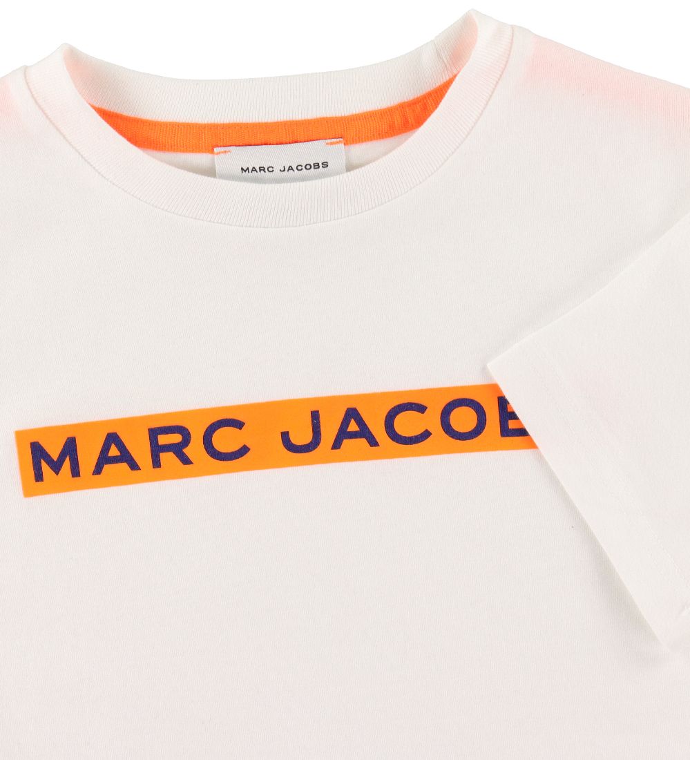 Little Marc Jacobs T-shirt - Hvid m. Orange