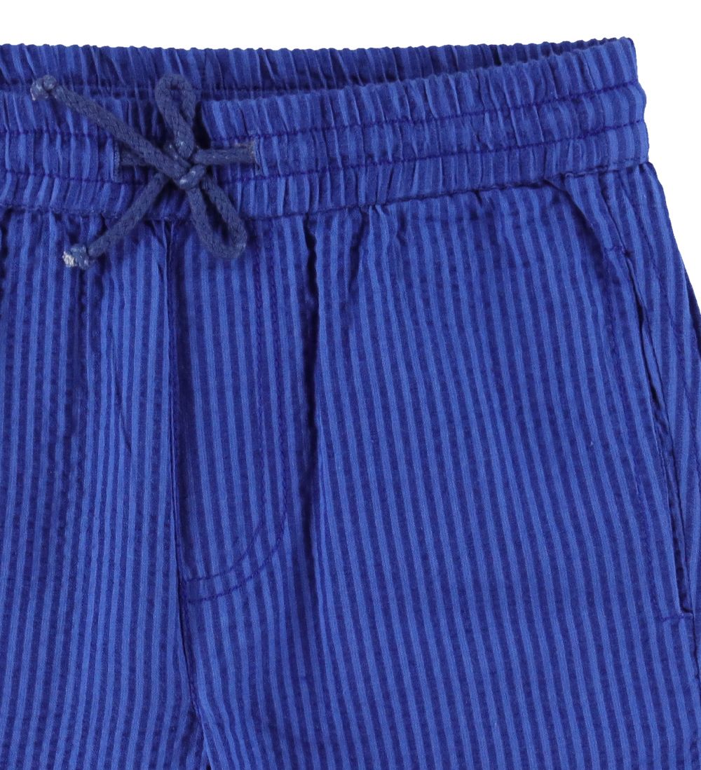 Danefæ Shorts - Danalfred Searsucker - Deep Marine/Klein Blue