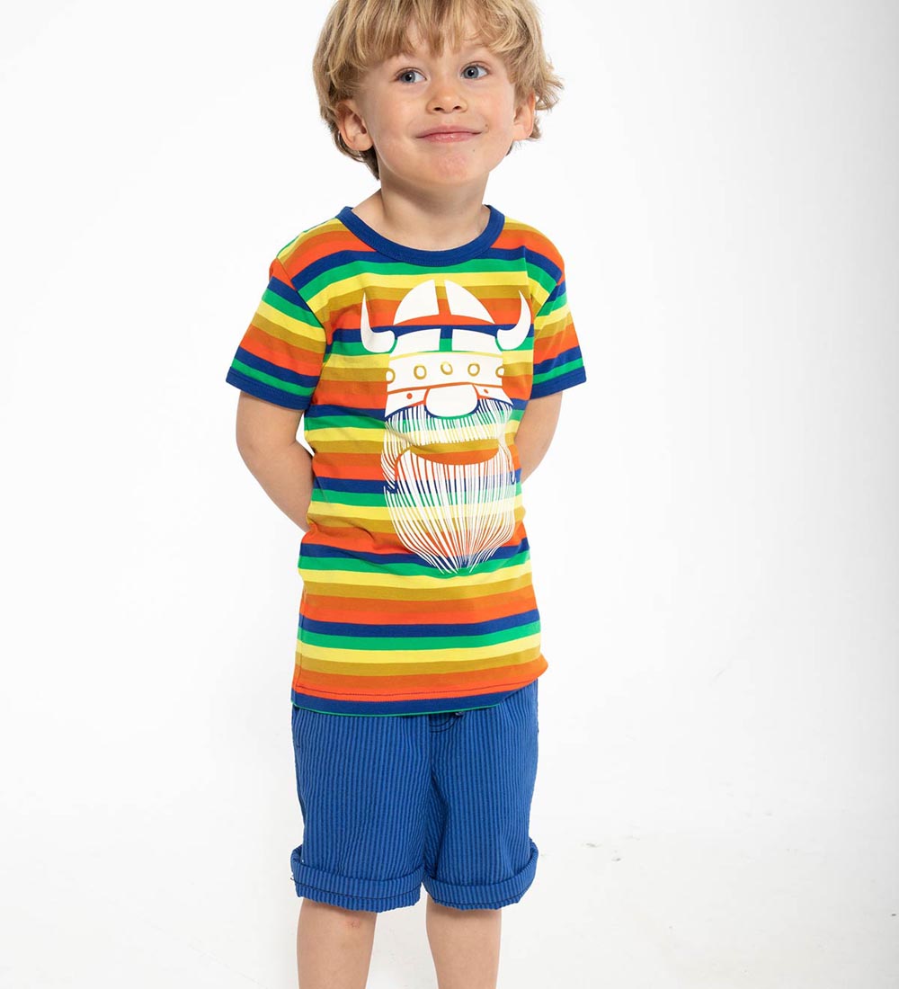 Danefæ Shorts - Danalfred Searsucker - Deep Marine/Klein Blue