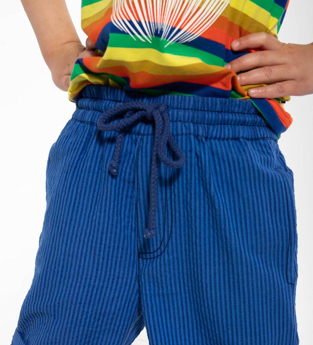 Danefæ Shorts - Danalfred Searsucker - Deep Marine/Klein Blue