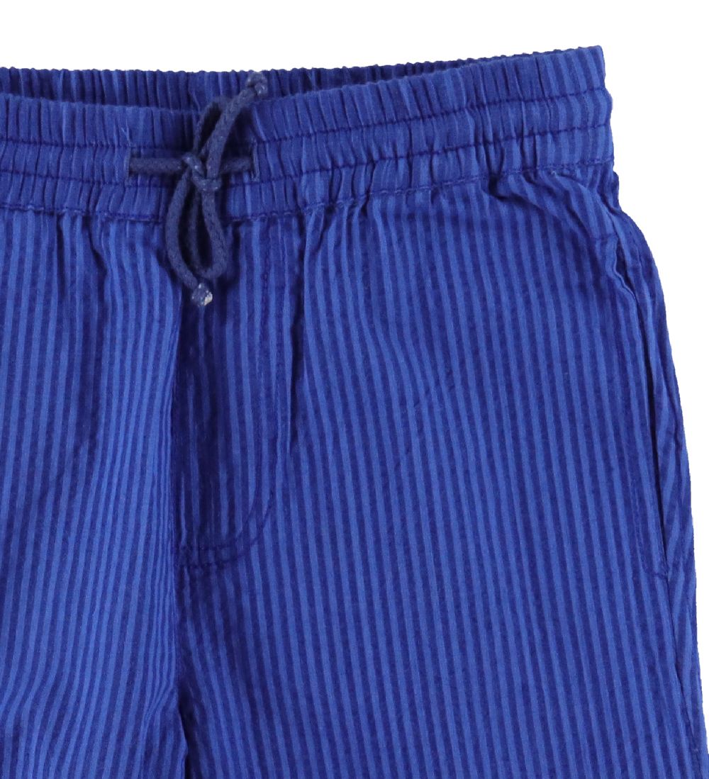 Danefæ Bukser - Danalfred Searsucker - Deep Marine/Klein Blue