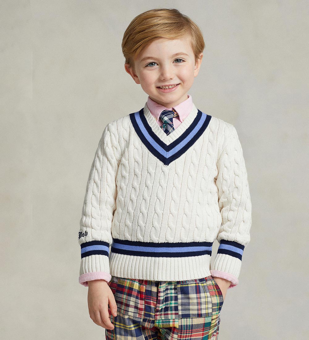 Polo Ralph Lauren Sweater - Strik - Watch Hill - Cream/Navy
