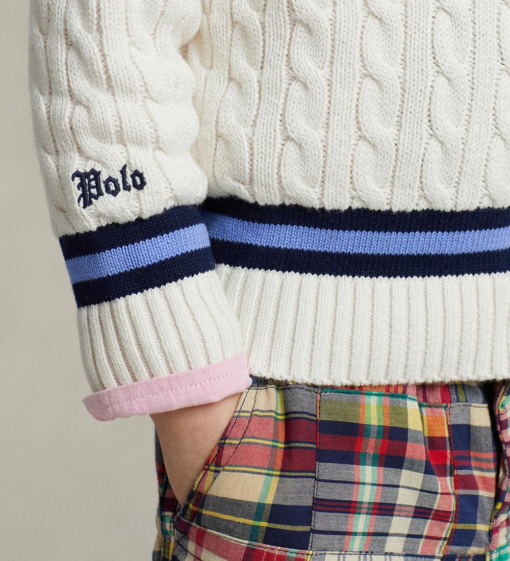 Polo Ralph Lauren Sweater - Strik - Watch Hill - Cream/Navy