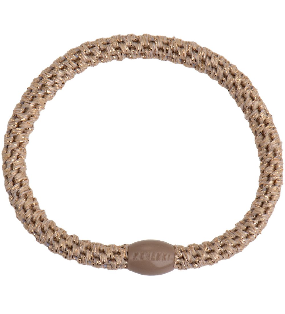 Kknekki Hårelastikker - 6-Pak - Slim - Brun/Beige/Guld