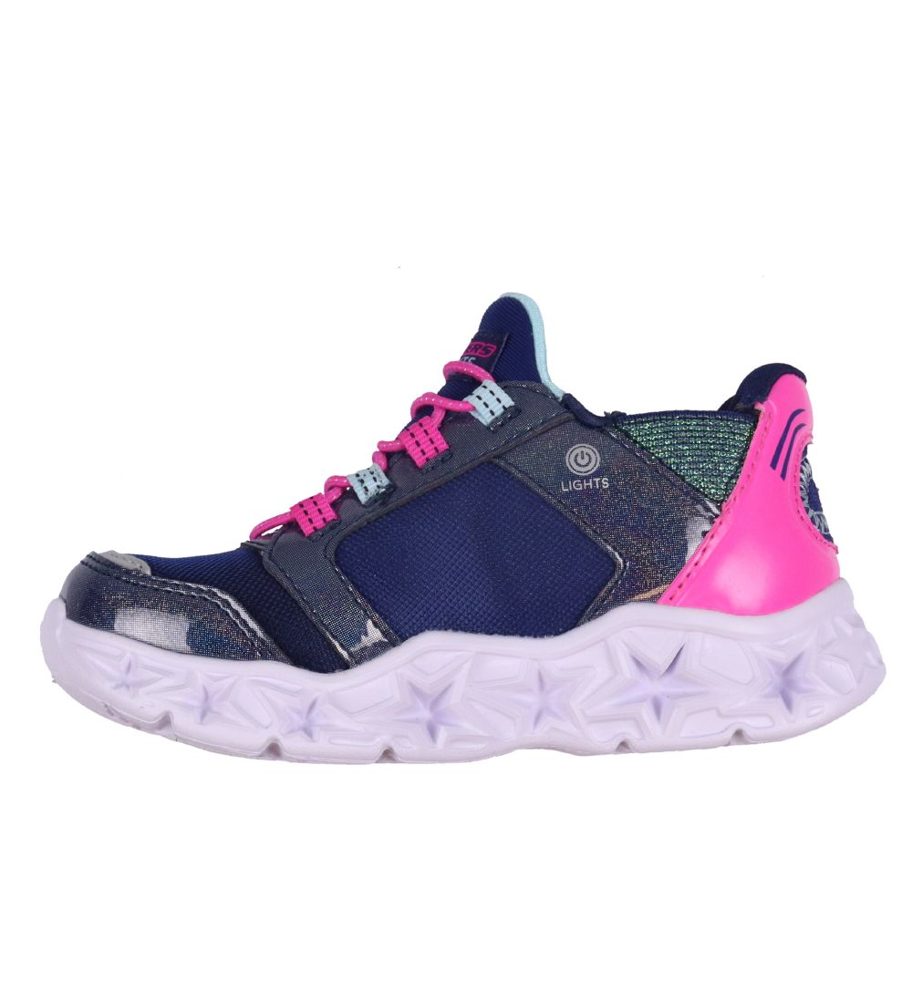 Skechers Sneakers m. Lys - Slip-Ins - Navy Multicolor