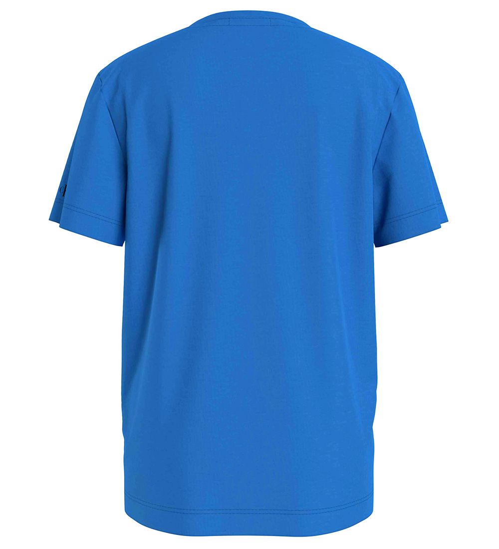 Calvin Klein T-shirt - Mini Block Logo - Corrib River Blue