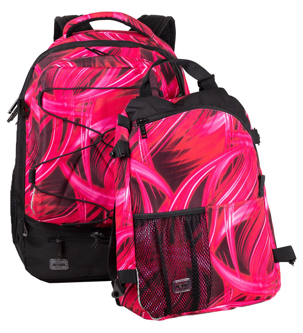 Jeva Skoletaske - Supreme - Pink Lightning