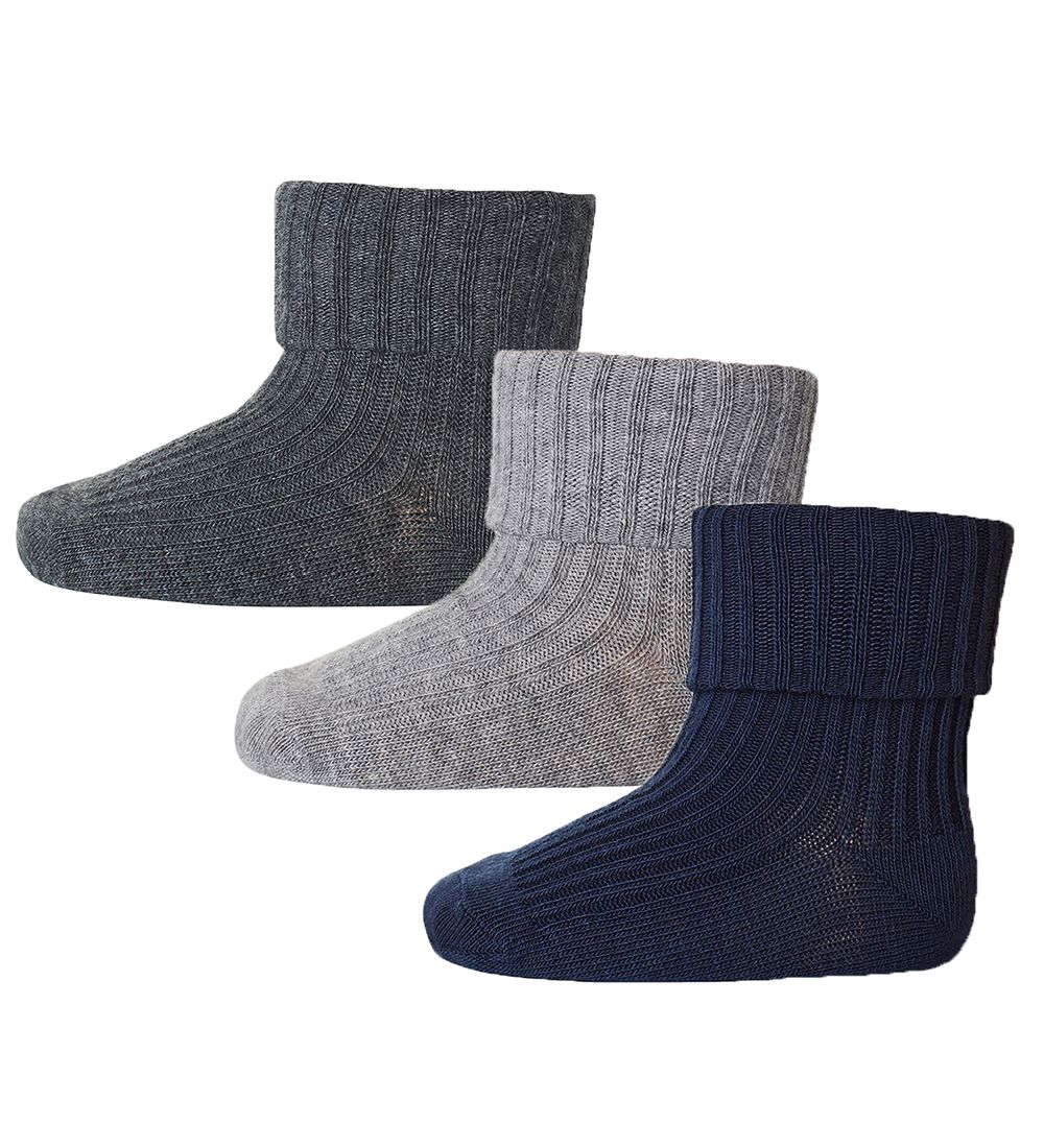 MP Strømper - 3-pak - Rib - Multi