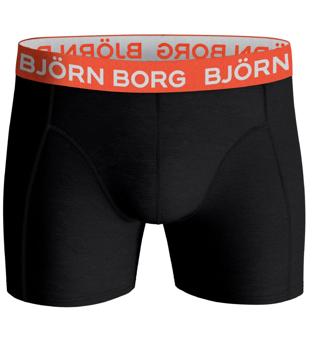 Bjrn Borg Boxershorts - 3-pak - Sort/Bl/Grn/Orange