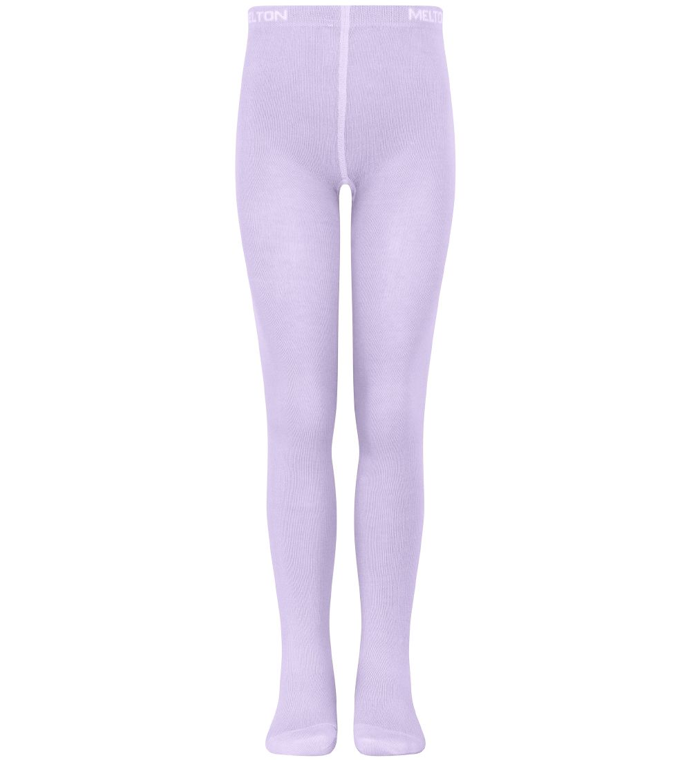 Melton Strømpebukser - 2-Pak - Cloud Lilac m. Striber