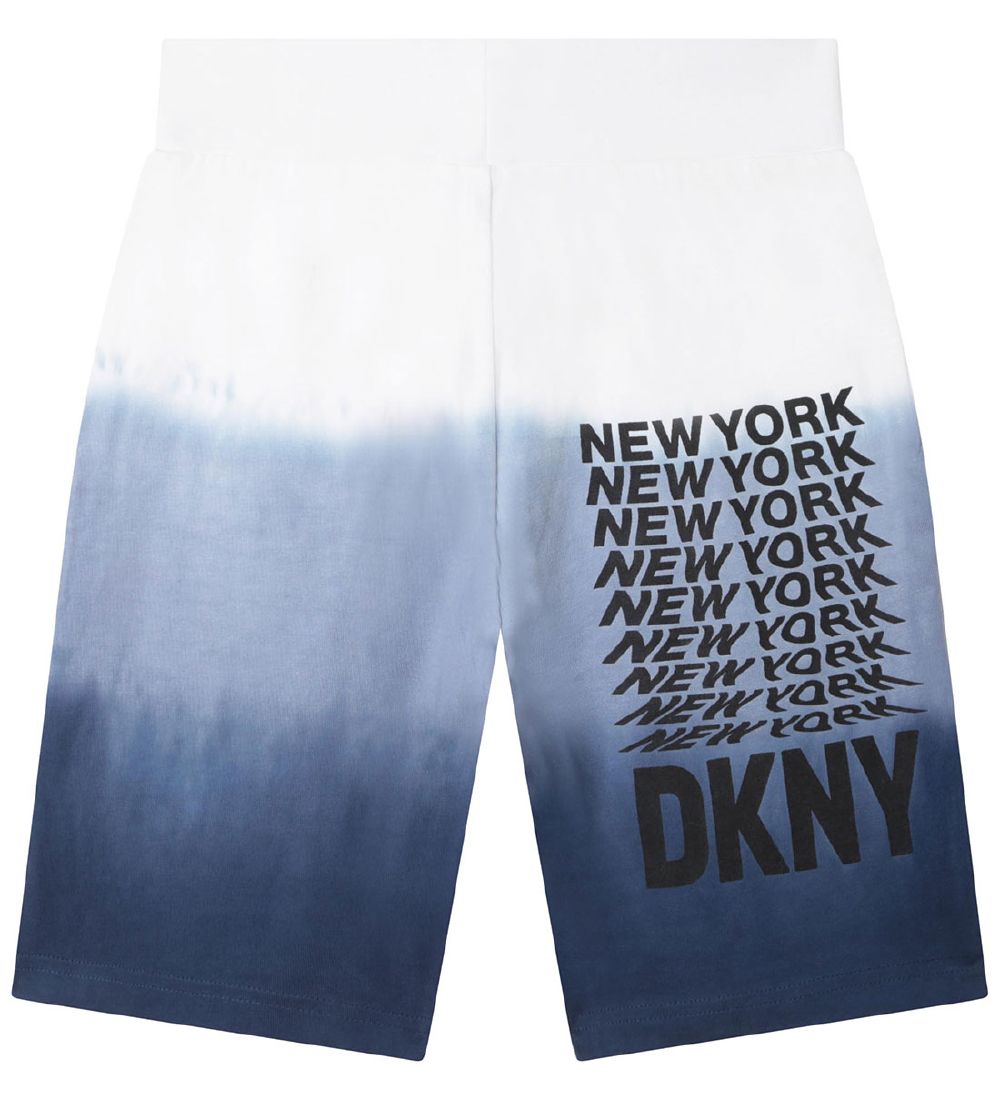 DKNY Shorts - Blå/Hvid m. Print