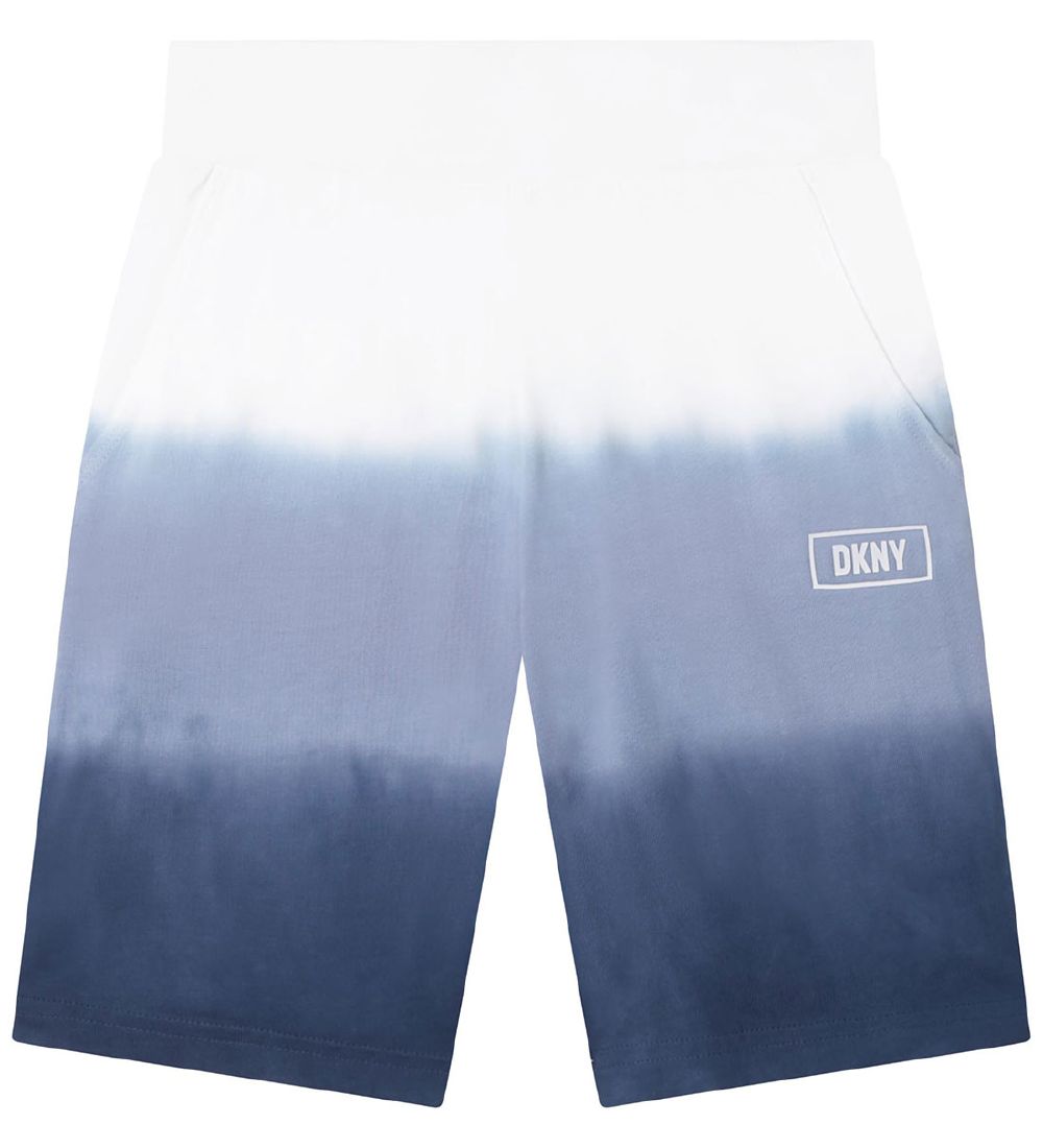 DKNY Shorts - Blå/Hvid m. Print