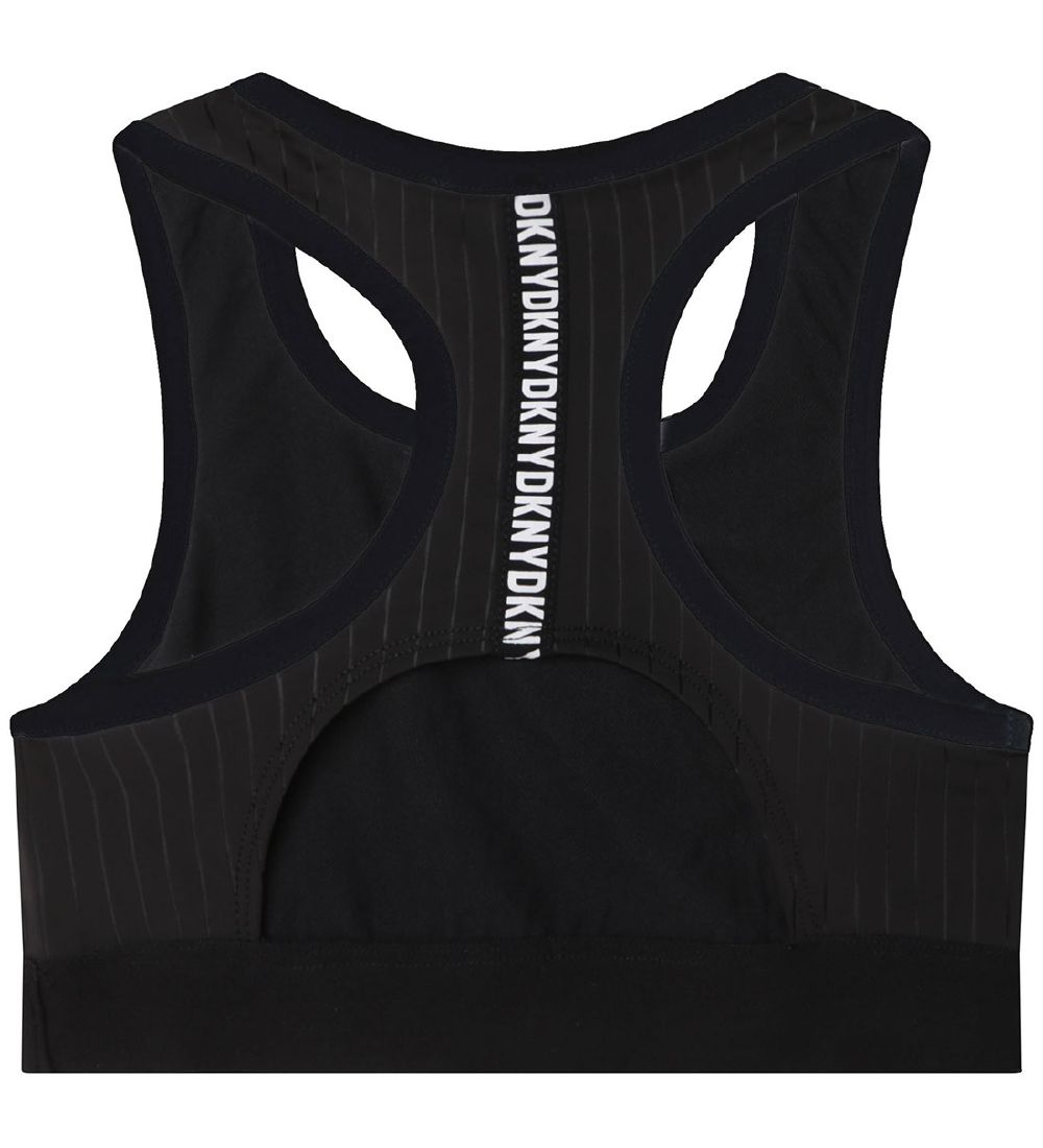 DKNY Top - Sort m. Striber