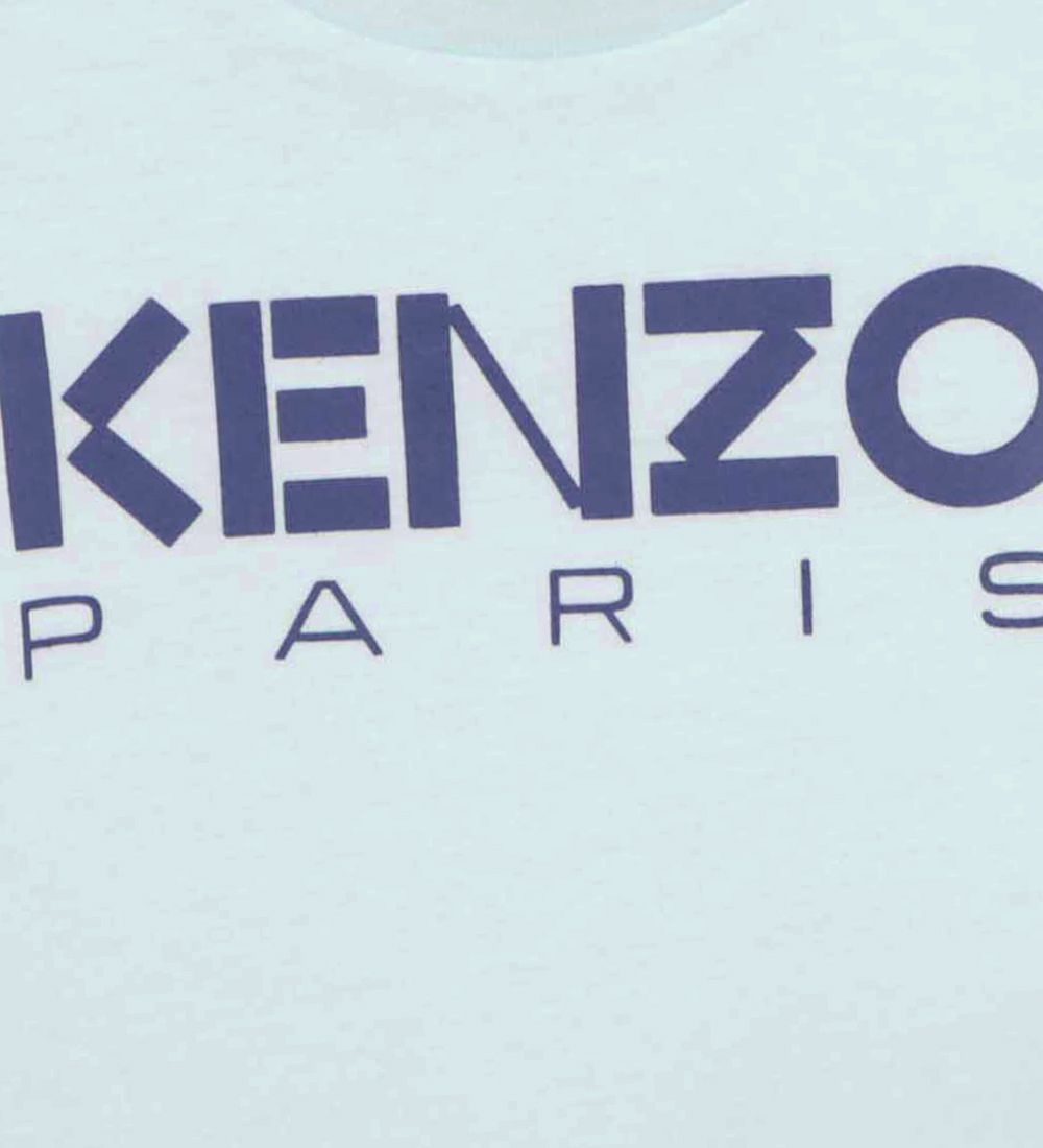 Kenzo T-shirt - Lysebl m. Navy