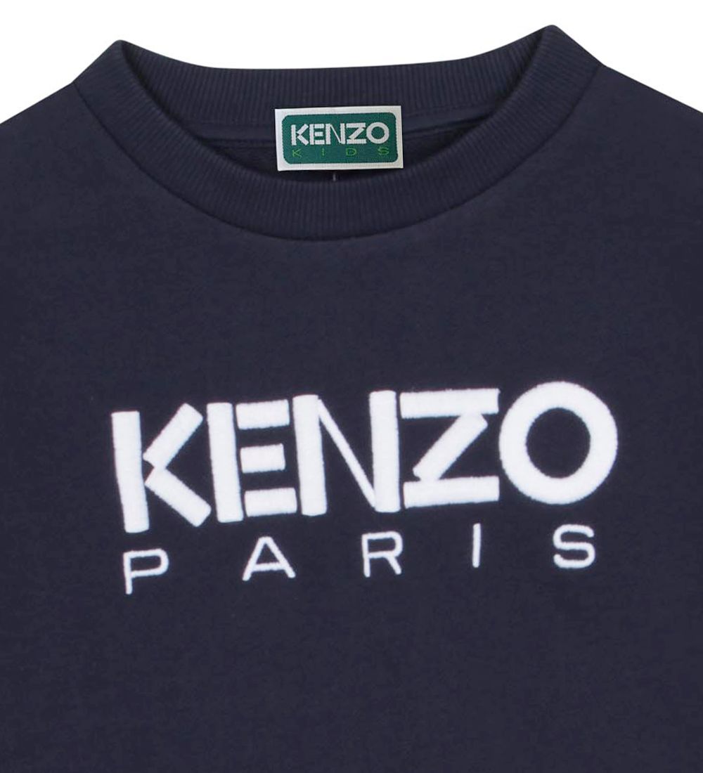 Kenzo Sweatshirt - Navy m. Hvid