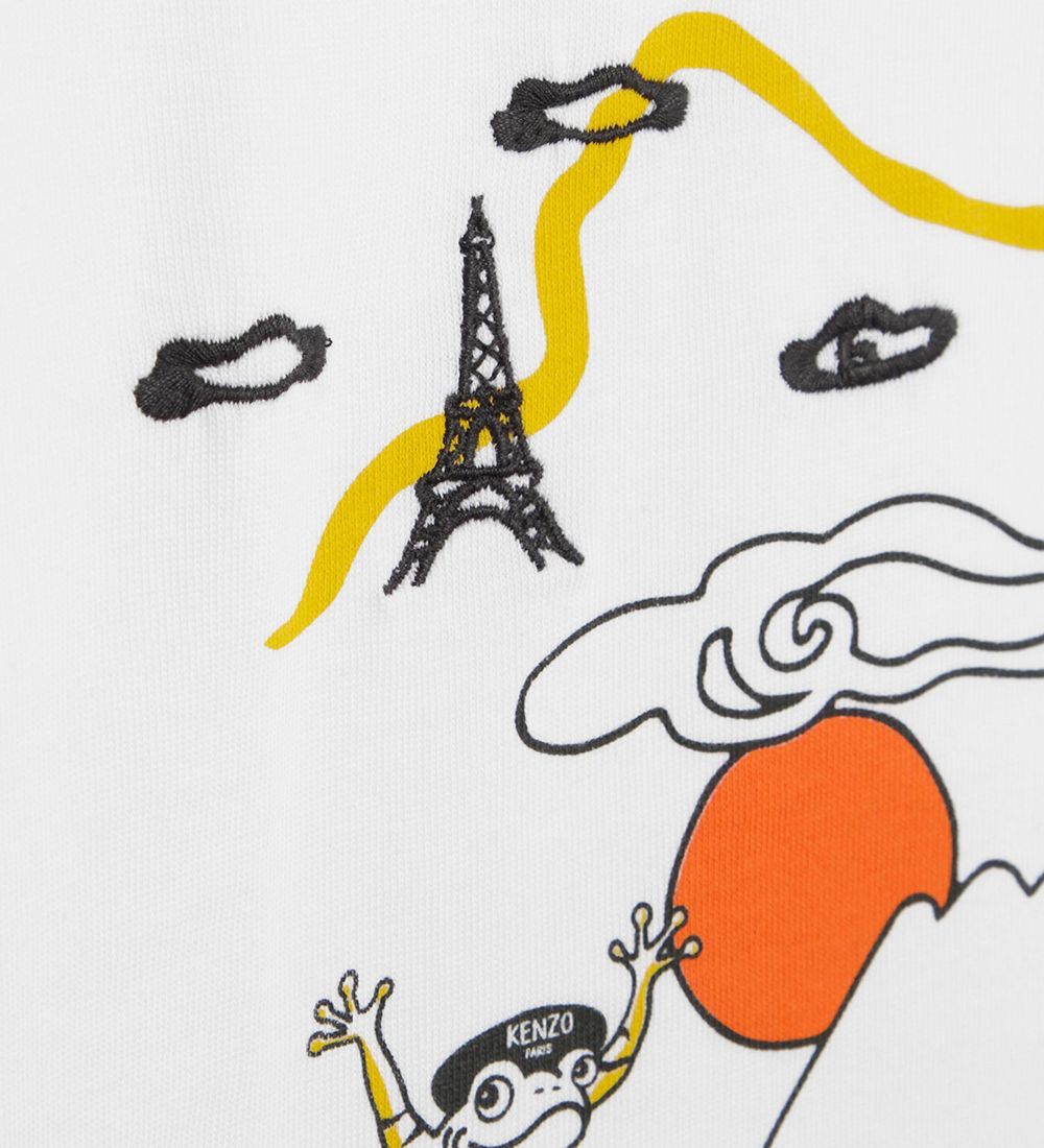 Kenzo T-shirt - Hvid m. Print