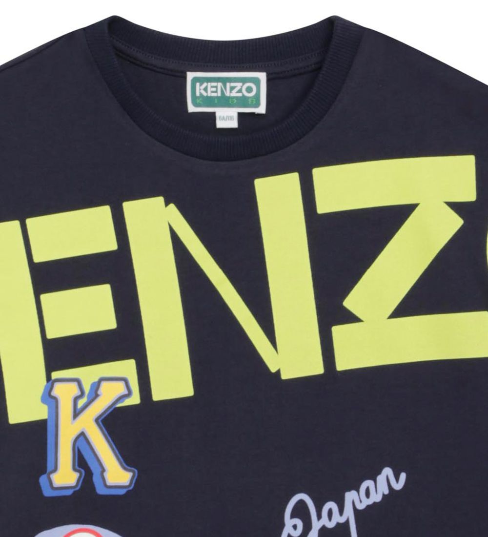 Kenzo T-shirt - Navy m. Print