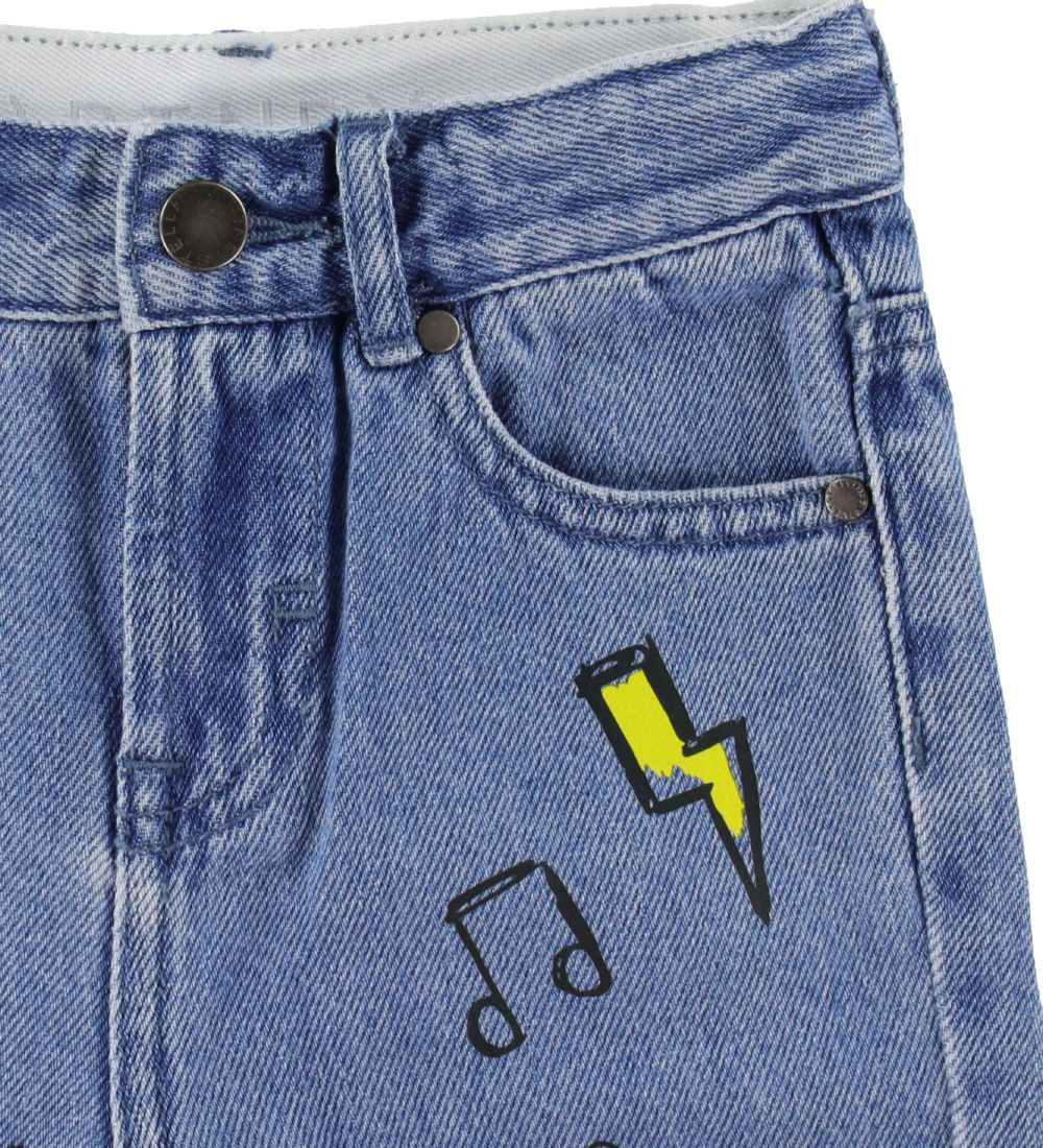 Stella McCartney Kids Shorts - Denim - Blå m. Print