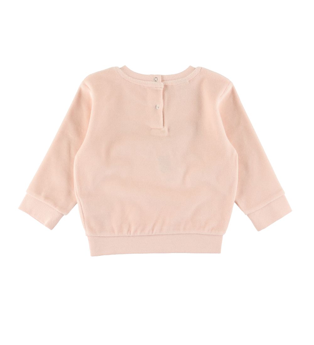 Bonton Sweatshirt - Velour - Rose Coquillage