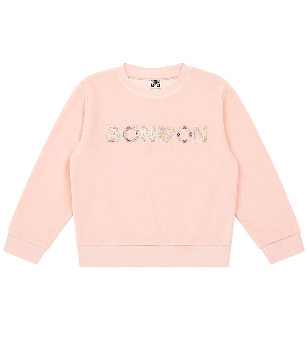 Bonton Sweatshirt - Velour - Rose Conquillage