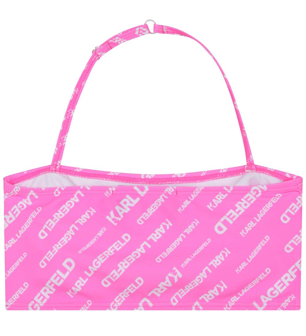 Karl Lagerfeld Bikini - Pink m. Hvid