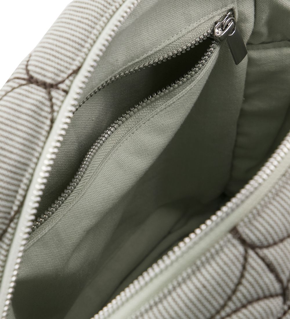 Meraki Toilettaske - Mentha - Light Grey/Army Green
