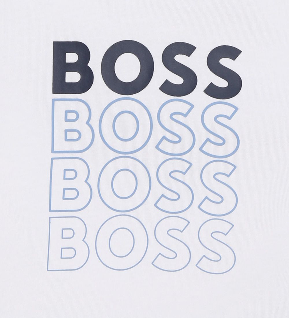 BOSS T-shirt - Hvid m. Print