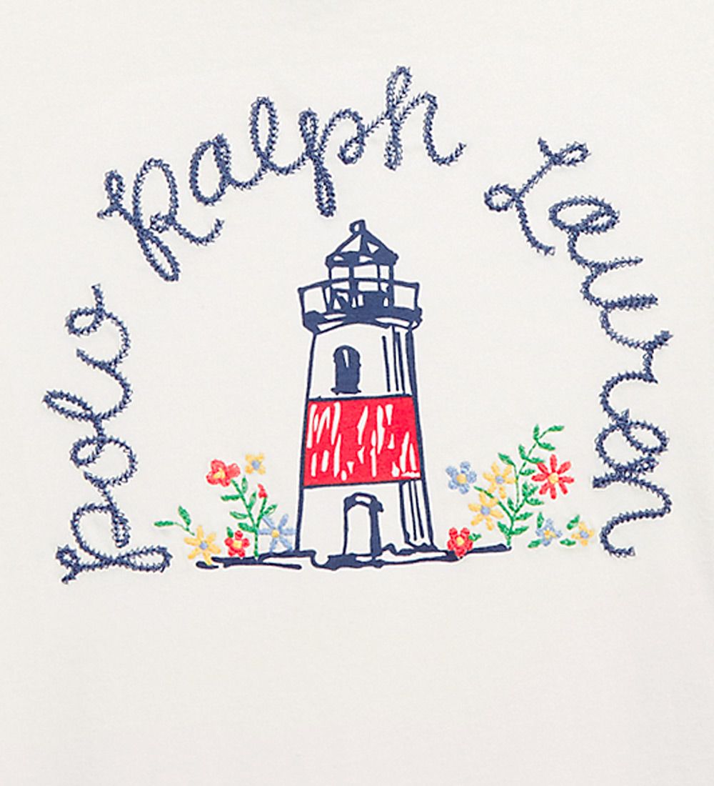 Polo Ralph Lauren T-shirt - Watch Hill - Hvid m. Fyrtårn