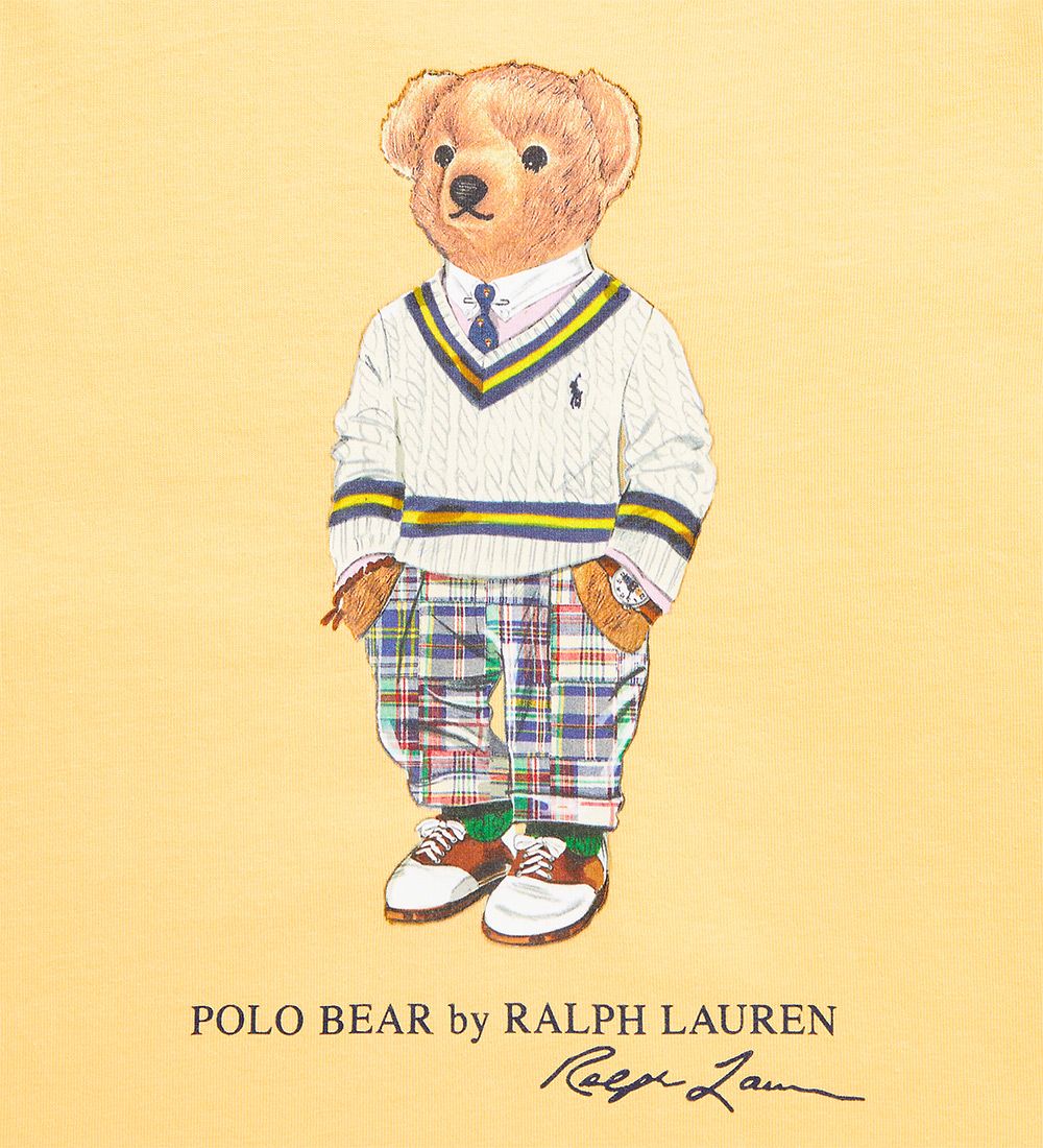 Polo Ralph Lauren T-shirt - Watch Hill - Gul m. Bamse