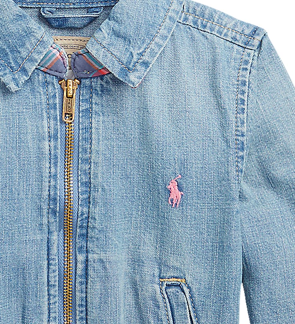 Polo Ralph Lauren Denimjakke - Cropped - Watch Hill - Blå