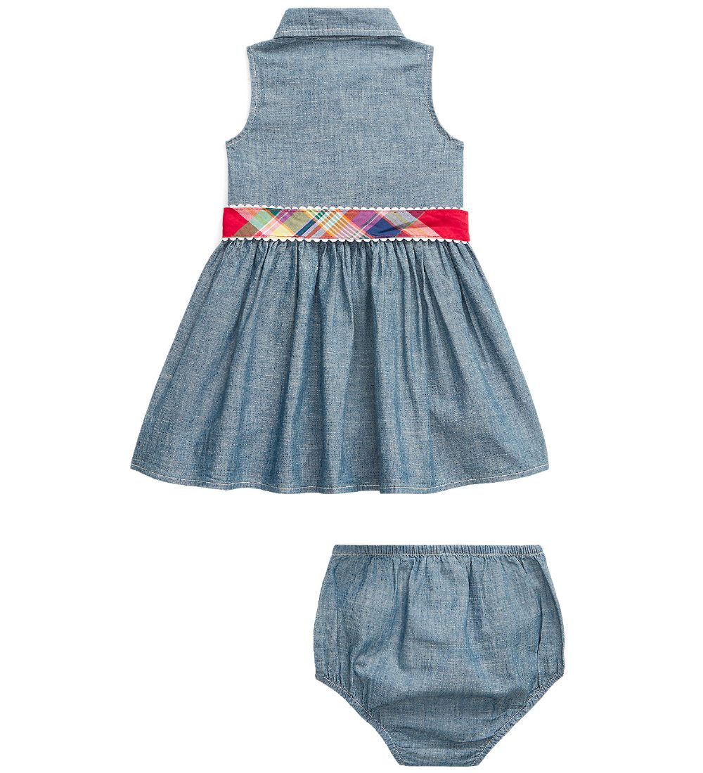 Polo Ralph Lauren Kjole m. Bloomers - Denim - Watch Hill - Blå