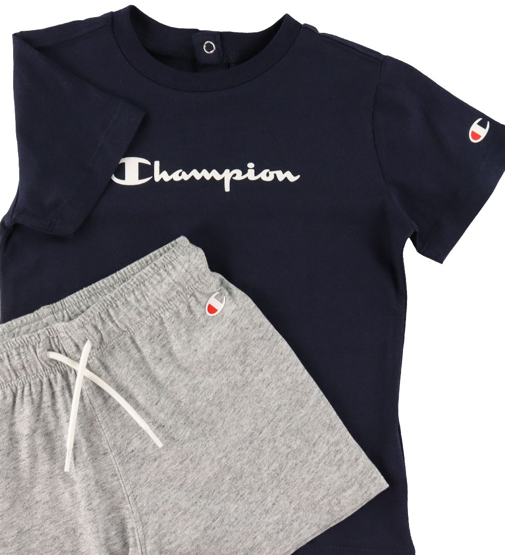 Champion St - T-shirt/Shorts - Navy/Gr