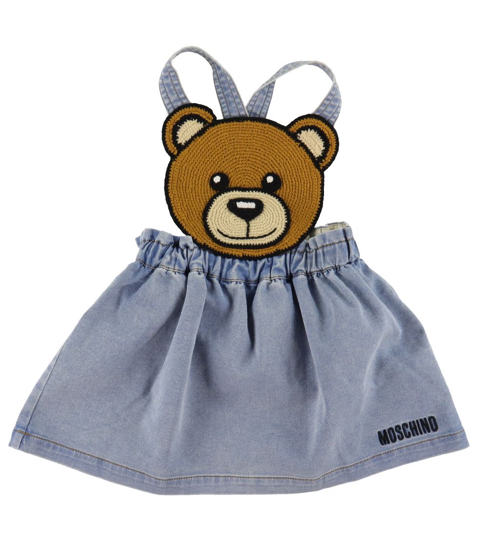 Moschino T-shirt/Spencer - Denim - Rosa/Blå m. Logo