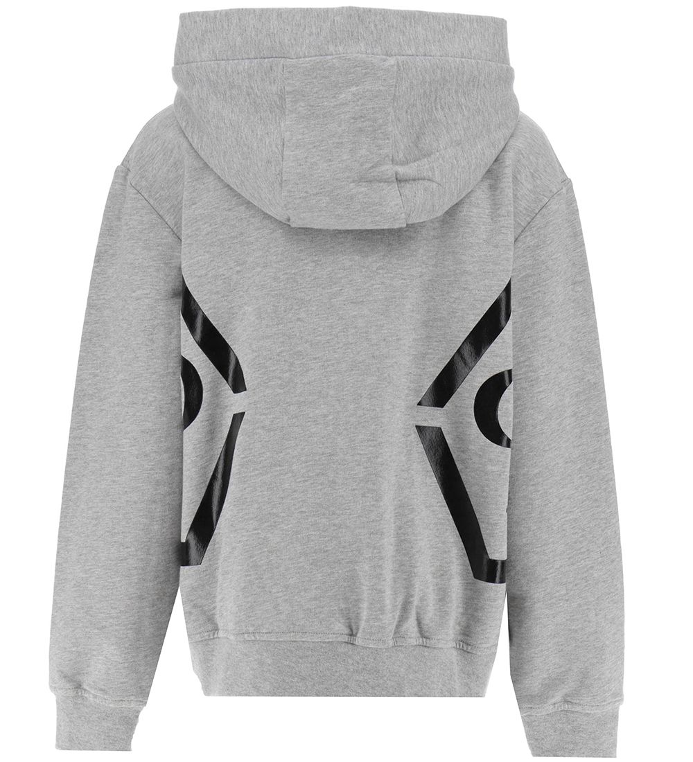 Philipp Plein Cardigan - Gråmeleret  m. Sort