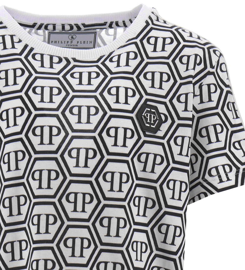 Philipp Plein T-Shirt - Sort/Hvid m. Logo