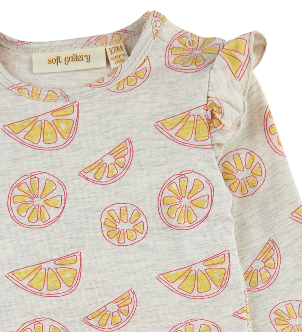 Soft Gallery Body L/Æ - SgFifi - Oranges - Light Grey Melange AO