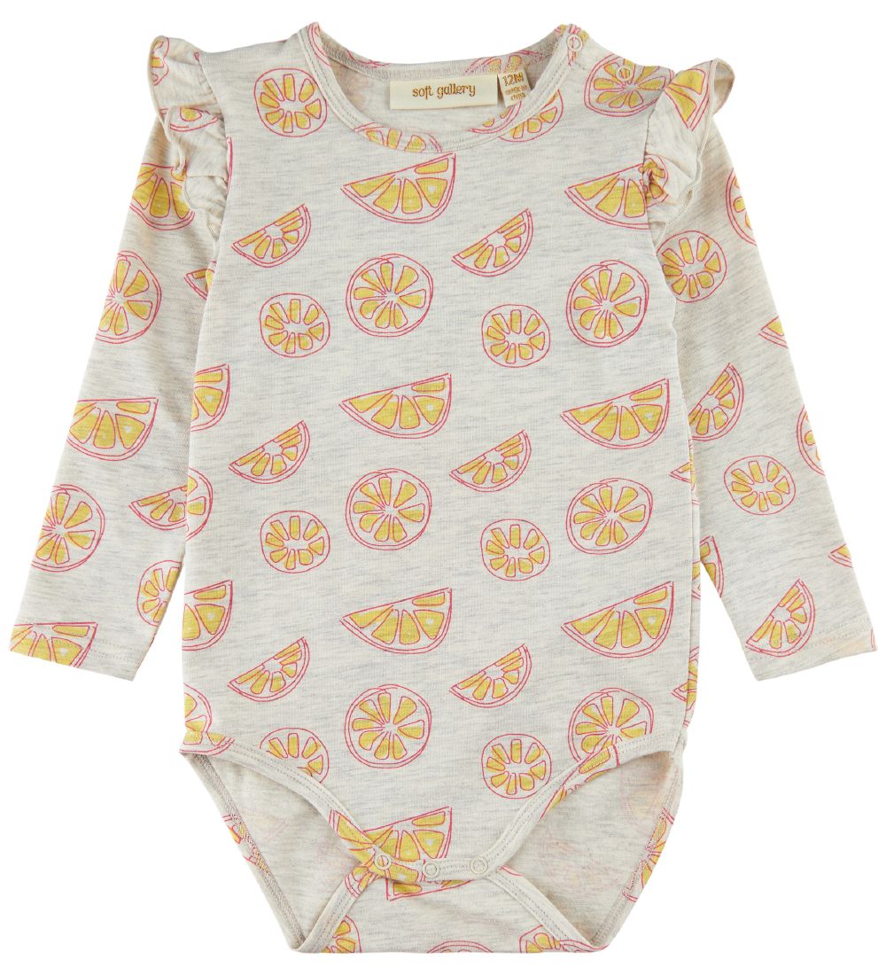 Soft Gallery Body L/Æ - SgFifi - Oranges - Light Grey Melange AO