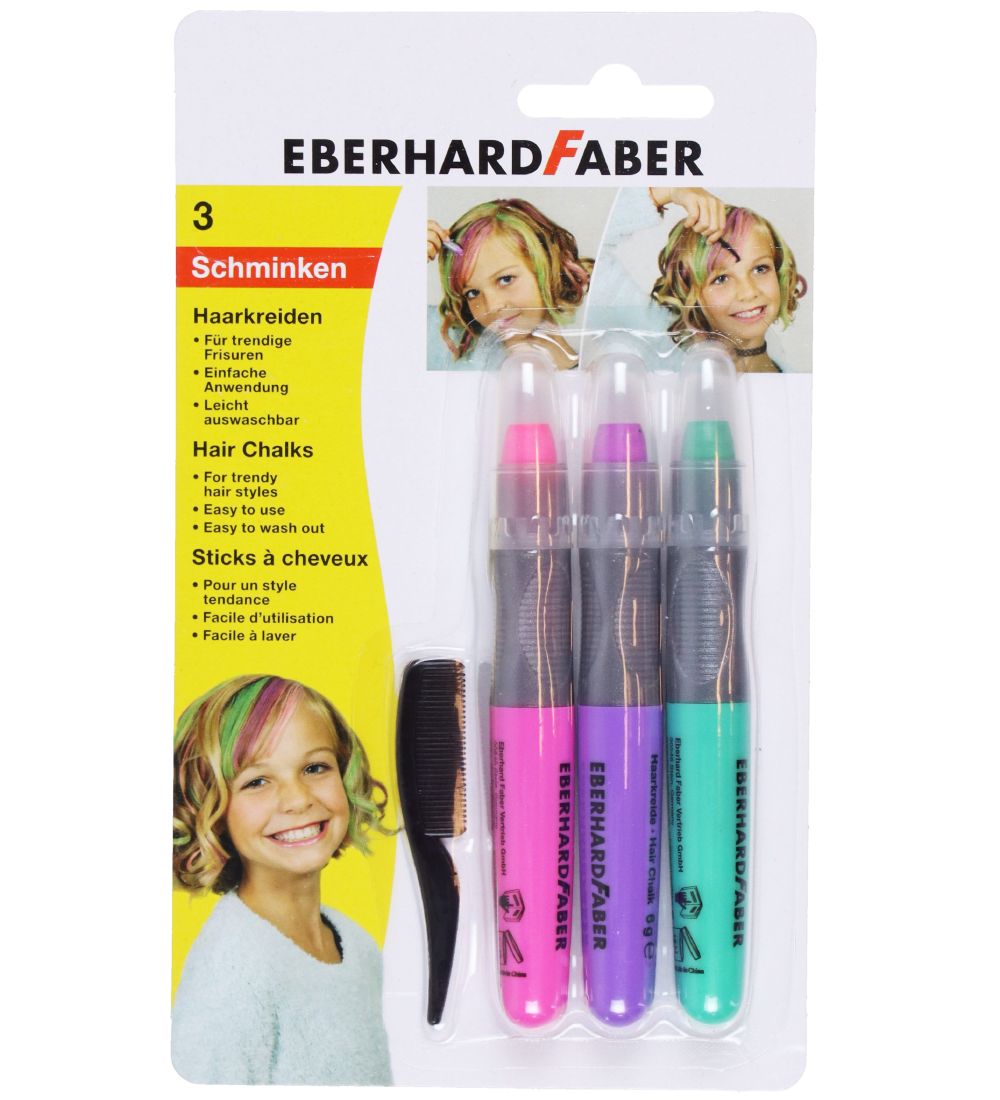 Eberhard Faber Hrfarve - 3 Farver - Pearl
