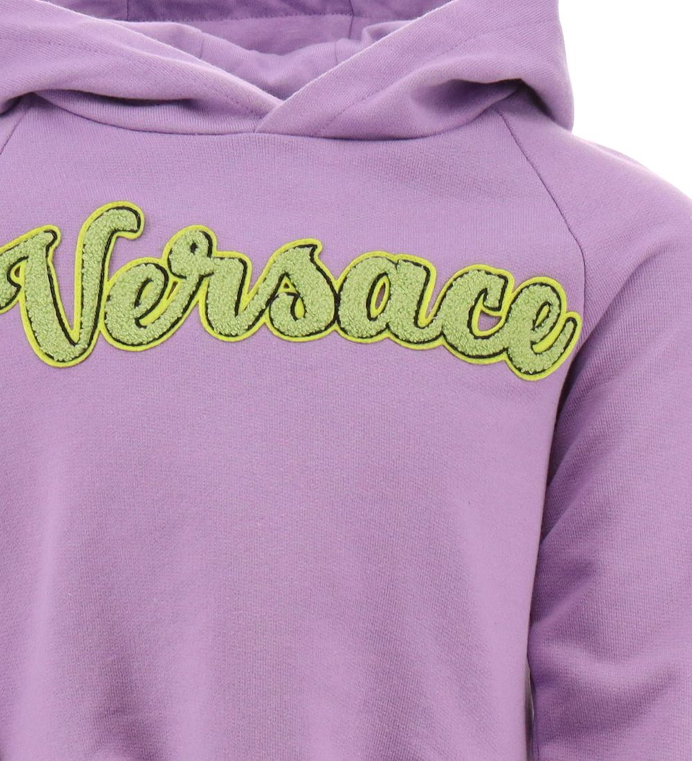Versace Sweatkjole m. Hætte - Baby Violet/Acid Lime
