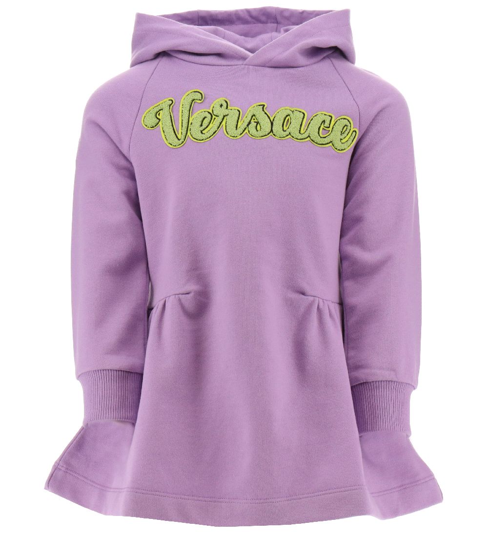 Versace Sweatkjole m. Hætte - Baby Violet/Acid Lime