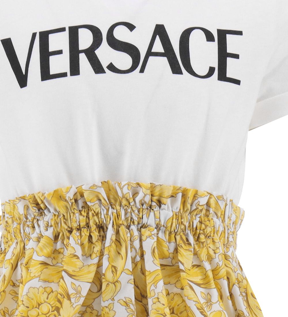 Versace Kjole - Baroque - Hvid/Guld