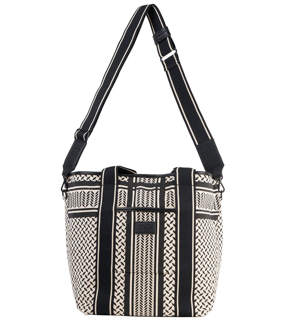 Lala Berlin Shopper - East West Marin - Heritage Stripe Black