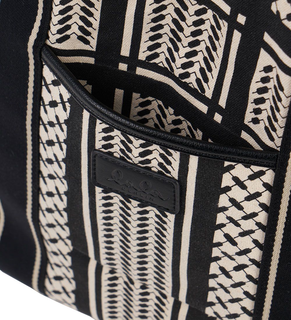 Lala Berlin Shopper - East West Marin - Heritage Stripe Black