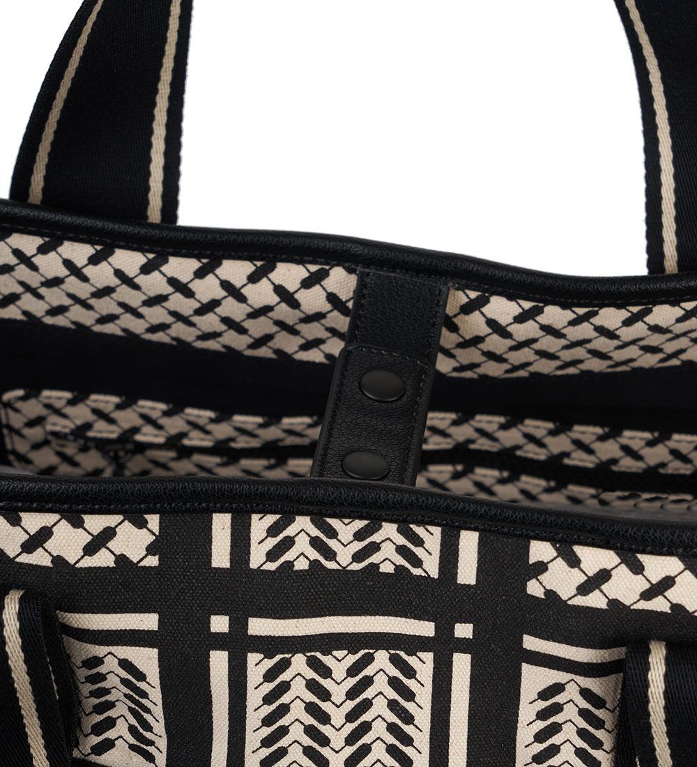 Lala Berlin Shopper - East West Marin - Heritage Stripe Black